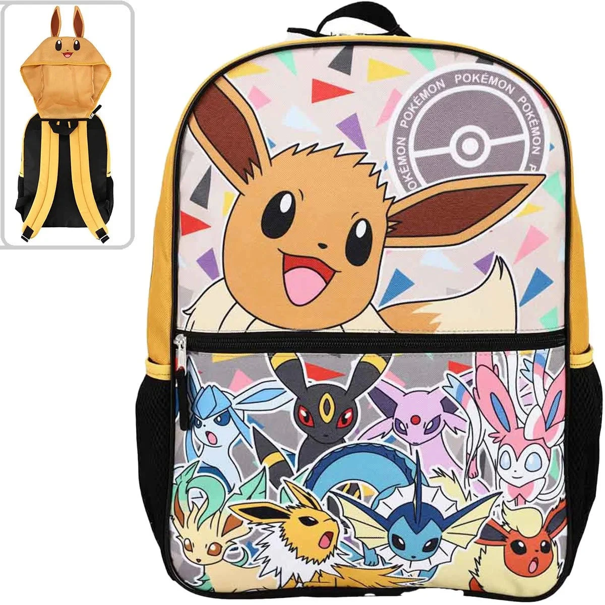 Pokémon: Eevee Hooded Youth Backpack - Pokemon 1 Pokémon: Eevee Hooded Youth Backpack - Pokemon