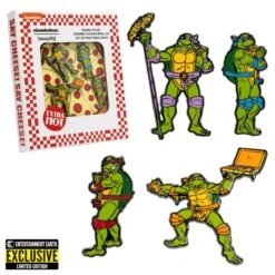 Teenage Mutant Ninja Turtles 1 1/2-Inch Enamel Pin 4-Pack - Entertainment Earth Exclusive - Loungefly
