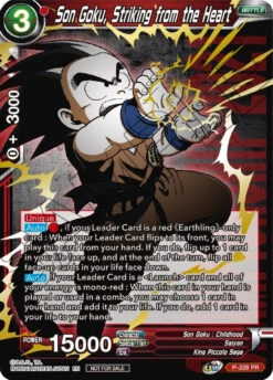 Son Goku, Striking From The Heart (Gold Stamped) (P-328) [Tournament Promotion Cards]