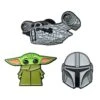 Star Wars: The Mandalorian 3-Piece Enamel Pin Set - Salesone Studios