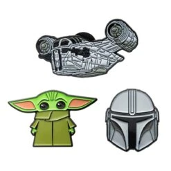 Star Wars: The Mandalorian 3-Piece Enamel Pin Set - Salesone Studios