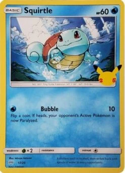 POKEMON Squirtle 017/25 - McDonalds 25th Anniversary Promos - Holofoil - Pokémon