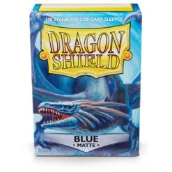 Dragon Shield: Standard 100ct Sleeves - Blue (Matte) - Arcane Tinmen