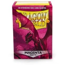 Dragon Shield: Standard 100ct Sleeves - Magenta (Matte) - Arcane Tinmen