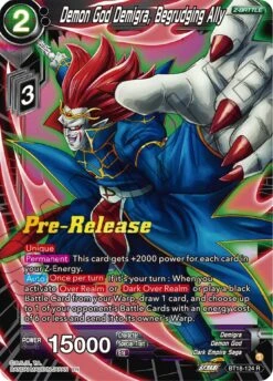 Demon God Demigra, Begrudging Ally (BT18-124) [Dawn Of The Z-Legends Prerelease Promos]