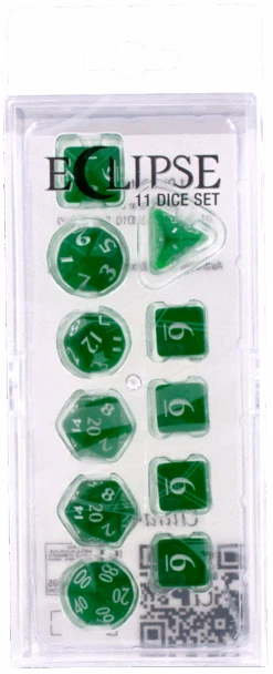 Ultra PRO: 11-Dice Set - Eclipse (Forest Green) - Ultra PRO