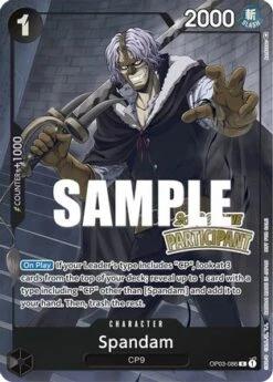 Spandam (Online Regional 2023) [Participant] [One Piece Promotion Cards] - Bandai