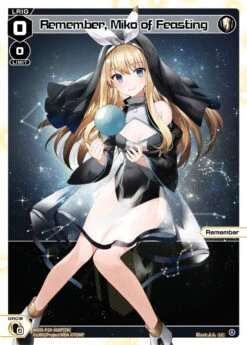 Tomy Remember, Miko Of Feasting (Parallel Foil) (WXDi-P10-010P[EN]) [Prismatic Diva]
