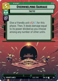 Overwhelming Barrage (Hyperspace) (356) - Spark Of Rebellion - Star Wars: Unlimited