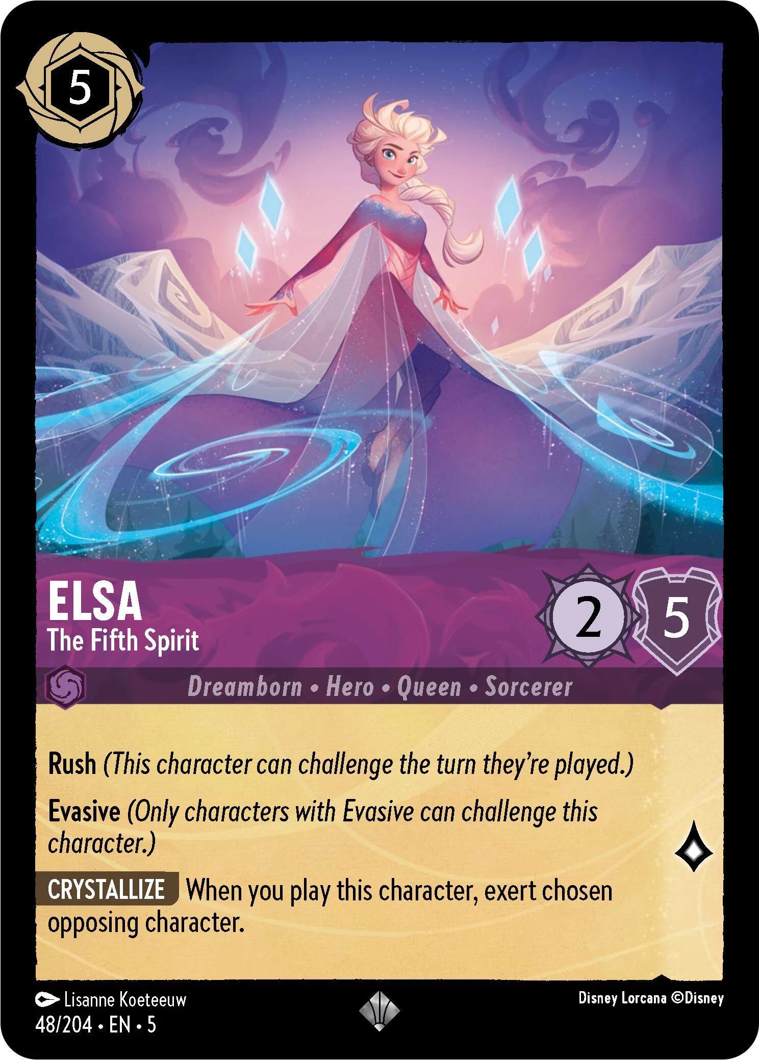 Elsa - The Fifth Spirit (48/204) - Shimmering Skies 1 Elsa - The Fifth Spirit (48/204) - Shimmering Skies