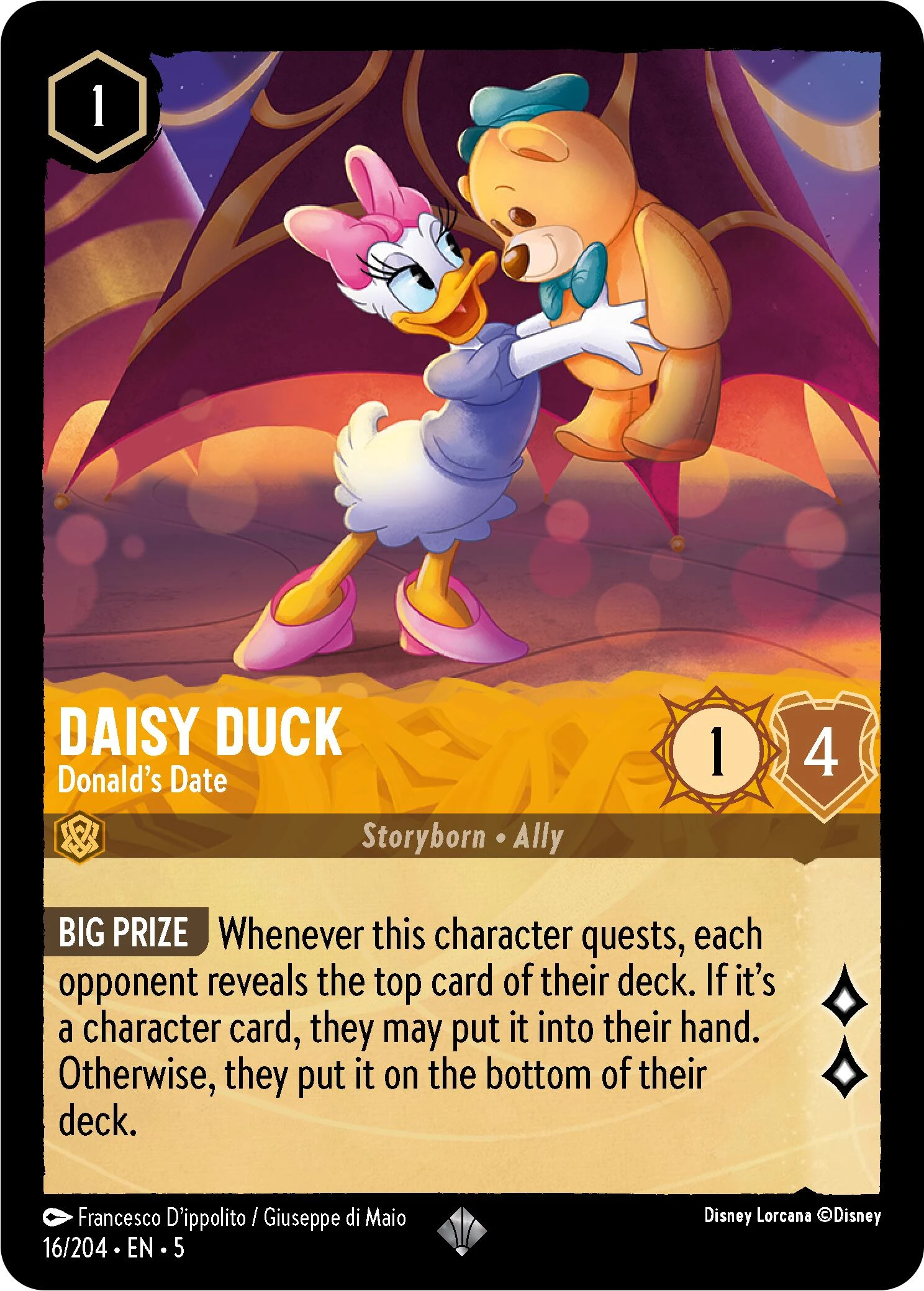Daisy Duck - Donald's Date (16/204) - Shimmering Skies 1 Daisy Duck - Donald's Date (16/204) - Shimmering Skies