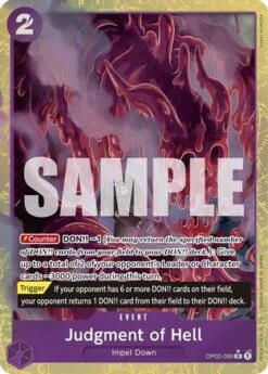 Judgment Of Hell (Alternate Art) (OP02-089) - Premium Booster -The Best- Foil - Bandai