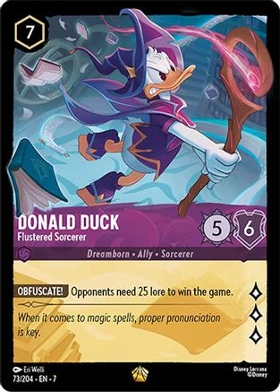 Donald Duck - Flustered Sorcerer (73/204) - Archazias Island 1 Donald Duck - Flustered Sorcerer (73/204) - Archazias Island