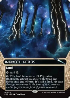 Magic The Gathering Inkmoth Nexus (0110) (Borderless) (Galaxy Foil) (EOS-110) - Edge Of Eternities: Stellar Sights Foil