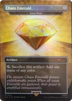 Magic The Gathering Chaos Emerald - Lotus Petal (7035) (SLD-7035) - Secret Lair Drop Series Foil