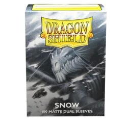 Dragon Shield: Standard 100ct Sleeves - Snow (Dual Matte) - Arcane Tinmen