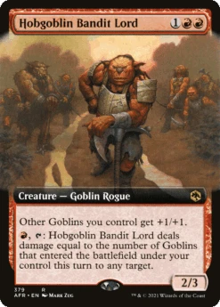 Magic The Gathering Hobgoblin Bandit Lord (AFR-379) - Adventures In The Forgotten Realms: (Extended Art)
