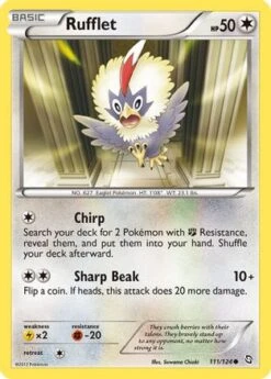 POKEMON Rufflet 111 - Dragons Exalted - Reverse Holofoil - Pokémon