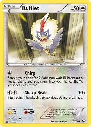POKEMON Rufflet 111 - Dragons Exalted - Reverse Holofoil - Pokémon 1 POKEMON Rufflet 111 - Dragons Exalted - Reverse Holofoil - Pokémon
