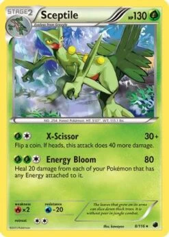 POKEMON Sceptile 008 - Plasma Freeze - Reverse Holofoil - Pokémon