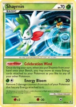 POKEMON Shaymin 008 - Unleashed - Reverse Holofoil - Pokémon