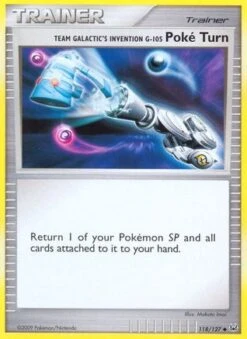 POKEMON Team Galactic's Invention G-105 Poke Turn 118/127 - Platinum - Reverse Holofoil - Pokémon