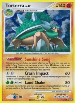 POKEMON Torterra 011 - Stormfront - Reverse Holofoil - Pokémon