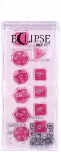 Ultra PRO: 11-Dice Set - Eclipse (Hot Pink) - Ultra PRO