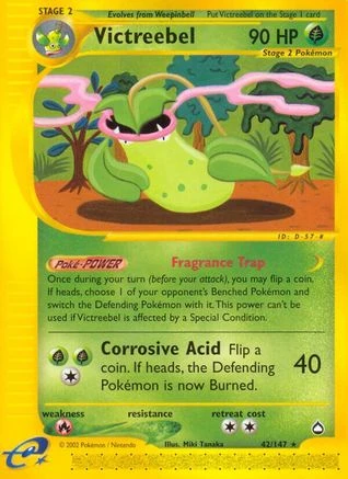 POKEMON Victreebel 042 - Aquapolis - Reverse Holofoil - Pokémon 1 POKEMON Victreebel 042 - Aquapolis - Reverse Holofoil - Pokémon