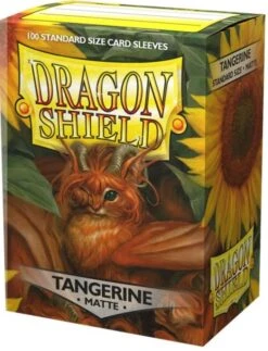 Dragon Shield Matte Tangerine Sleeves 100-Count - Dragon Shield