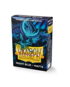 Dragon Shield Matte Night Blue Japanese Sleeves 60-Count - Dragon Shield