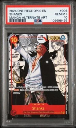 Shanks Emperors In The New World OP09-004 PSA 10 - One Piece