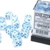 Chessex Borealis Icicle/Light Blue Luminary 16MM D6 Dice Block (12 Dice) - Chessex
