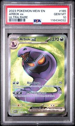 Arbok Ex Pokemon 151 185/165 PSA 10 - Pokémon