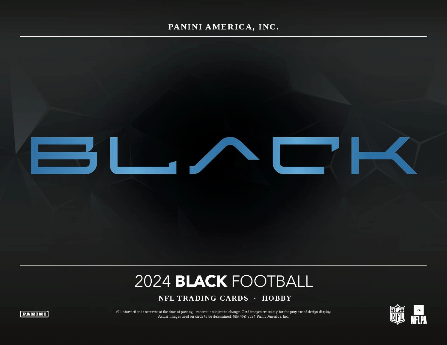 2024 Panini Black Football Hobby Box - Panini 1 2024 Panini Black Football Hobby Box - Panini