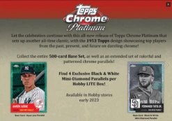 2022 Topps Chrome Platinum Anniversary Baseball Lite Hobby Box - Topps