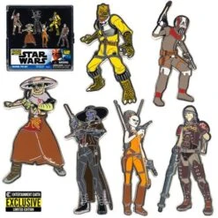Star Wars Bounty Hunters Enamel Pin 6-Pack - Entertainment Earth Exclusive - Loungefly