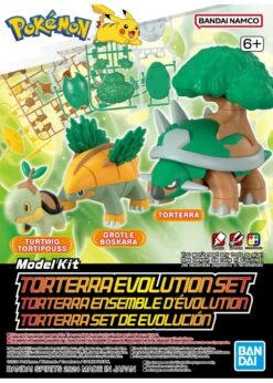 Pokemon Torterra Evolution Set Model Kit - Bandai