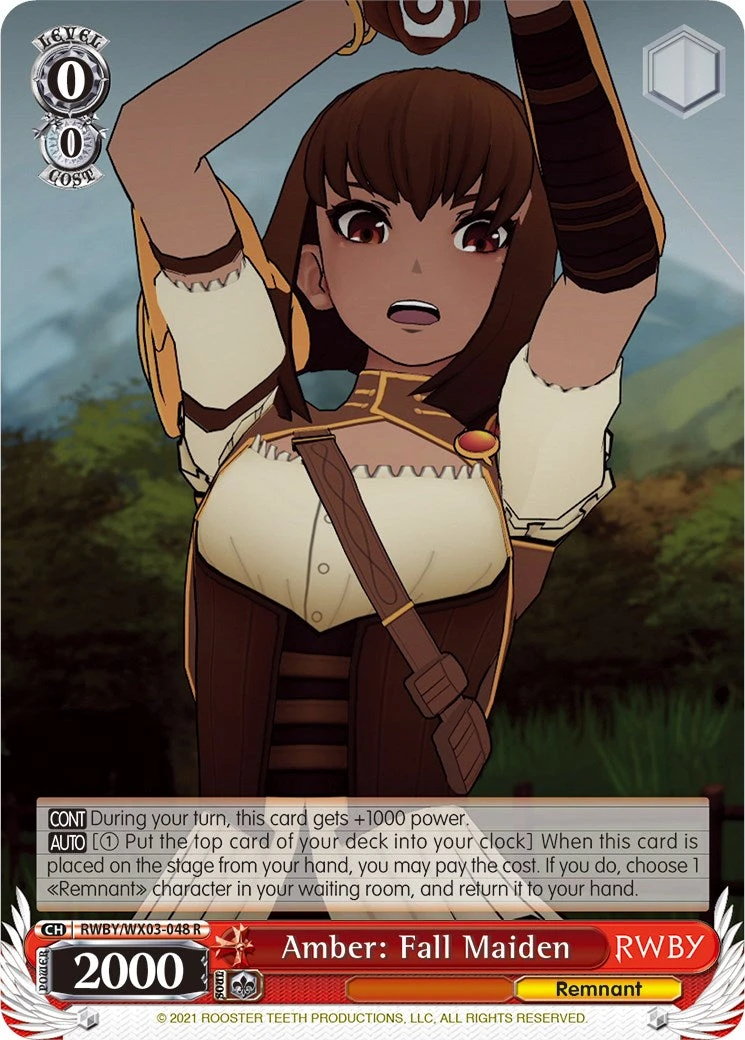 Amber: Fall Maiden (RWBY/WX03-048 R) - RWBY 1 Amber: Fall Maiden (RWBY/WX03-048 R) - RWBY