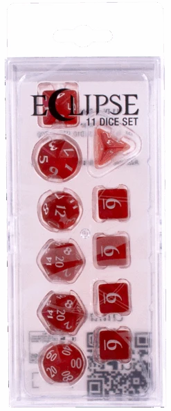 Ultra PRO: 11-Dice Set - Eclipse (Apple Red) - Ultra PRO