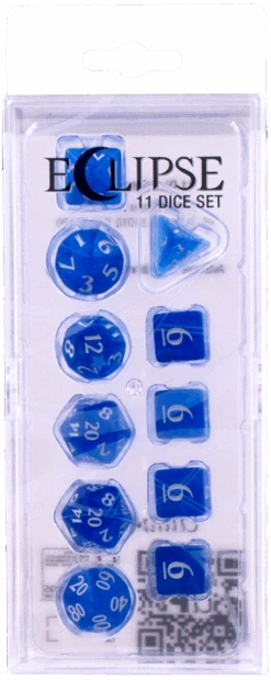 Ultra PRO: 11-Dice Set - Eclipse (Pacific Blue) - Ultra PRO
