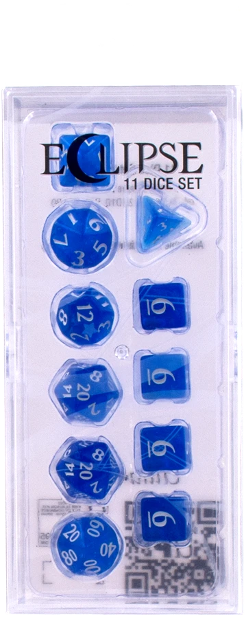 Ultra PRO: 11-Dice Set - Eclipse (Pacific Blue) - Ultra PRO 1 Ultra PRO: 11-Dice Set - Eclipse (Pacific Blue) - Ultra PRO