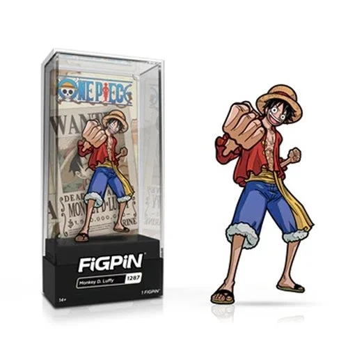 One Piece Monkey D. Luffy Version 3 FiGPiN Classic 3-Inch Enamel Pin - FiGPiN 2 One Piece Monkey D. Luffy Version 3 FiGPiN Classic 3-Inch Enamel Pin - FiGPiN - Image 2