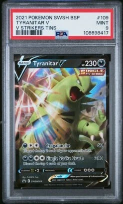 POKEMON Tyranitar V Promo SWSH109 PSA 9 - Pokémon