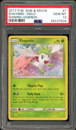 POKEMON Shaymin Shining Legends 7/73 PSA 10 - Pokémon