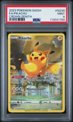 POKEMON Pikachu Crown Zenith GG30/GG70 PSA 9 - Pokémon