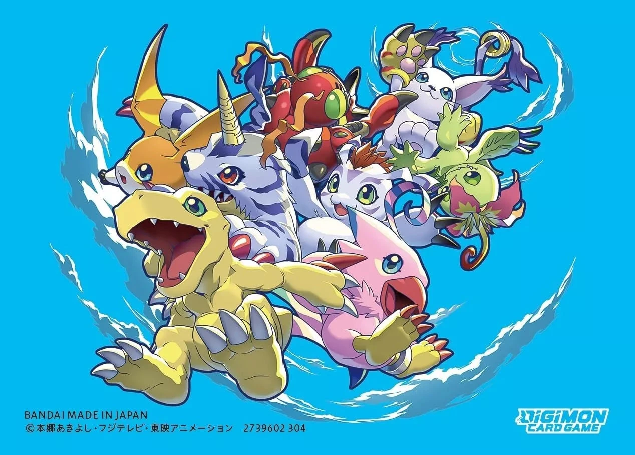 Digimon: Official Card Sleeves - Friends Of Adventure (60-Pack) - Bandai 1 Digimon: Official Card Sleeves - Friends Of Adventure (60-Pack) - Bandai